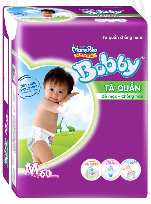 Bỉm Bobby tã quần  M60