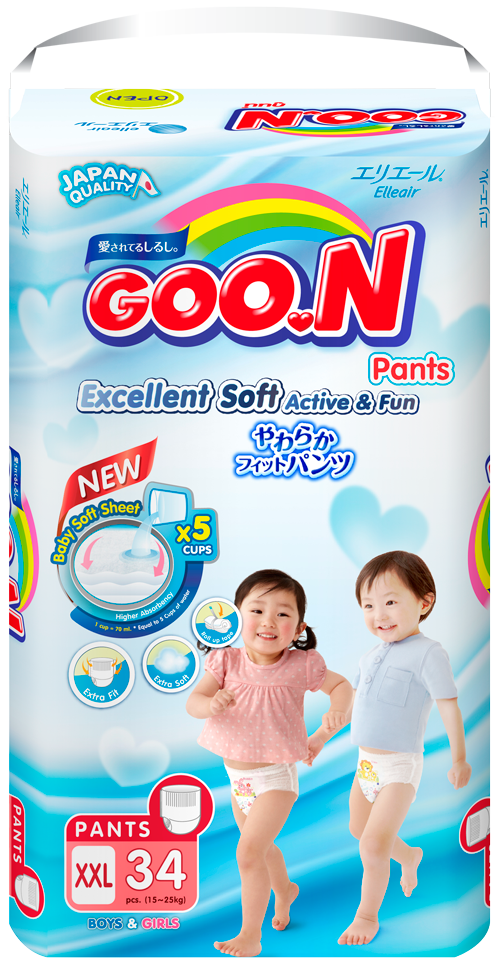 Bỉm Goo.N quần XXL34 (Mới) 