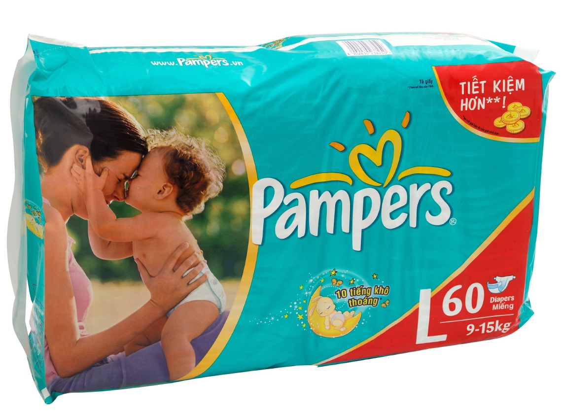 Bỉm Pampers dán L60