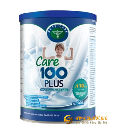 Sữa care 100 plus tăng chiều cao cho bé