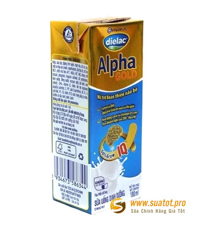 Sữa bột pha sẵn Dielac alpha Gold 180ml