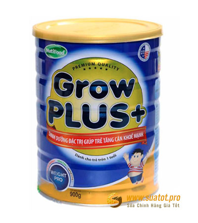 Sữa Nuti Grow Plus xanh 900g