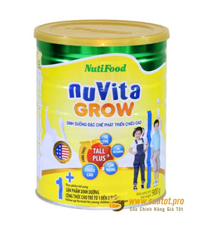 Sữa Nuvita grow 1+ 900g