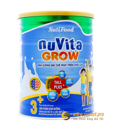 Sữa Nuvita Grow 3+ 900g