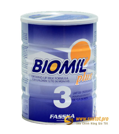 Sữa sinh học BIOMIL Plus 3 400g