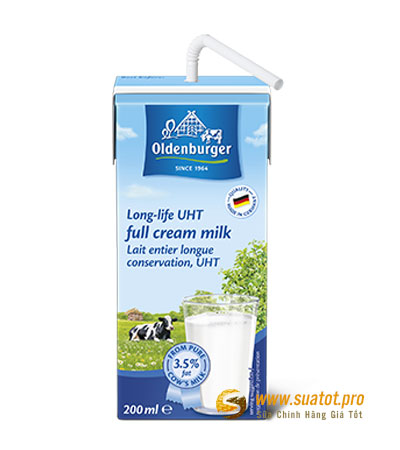 Sữa tươi Oldenburger 200ml hương vani